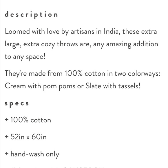 Imani Collective Woven Throw Blanket in Slate - Picture 4 of 6